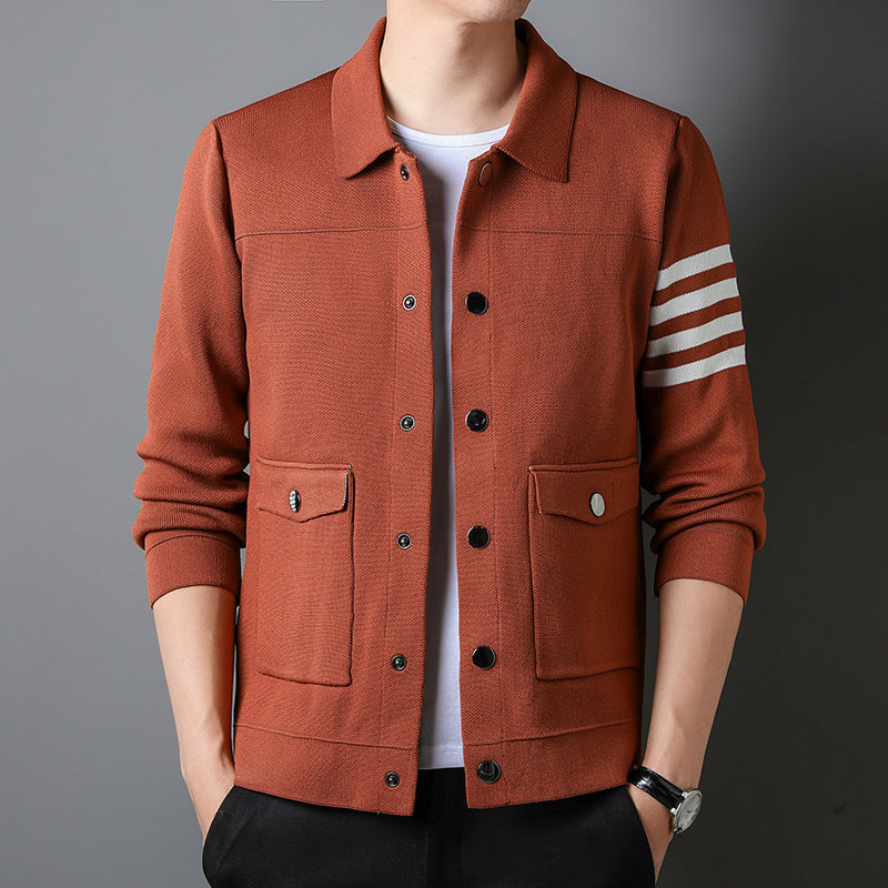 Chic Men's Knit Jacket