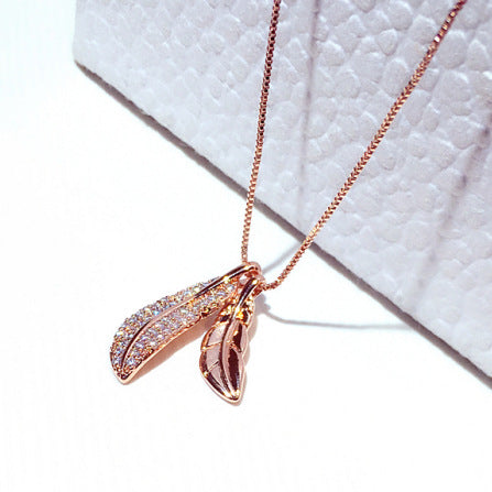 Chic Leaf Design Clavicle Necklace