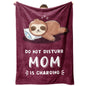 Mom's Hug Sloth Throw Blanket - Soft & Comfy
