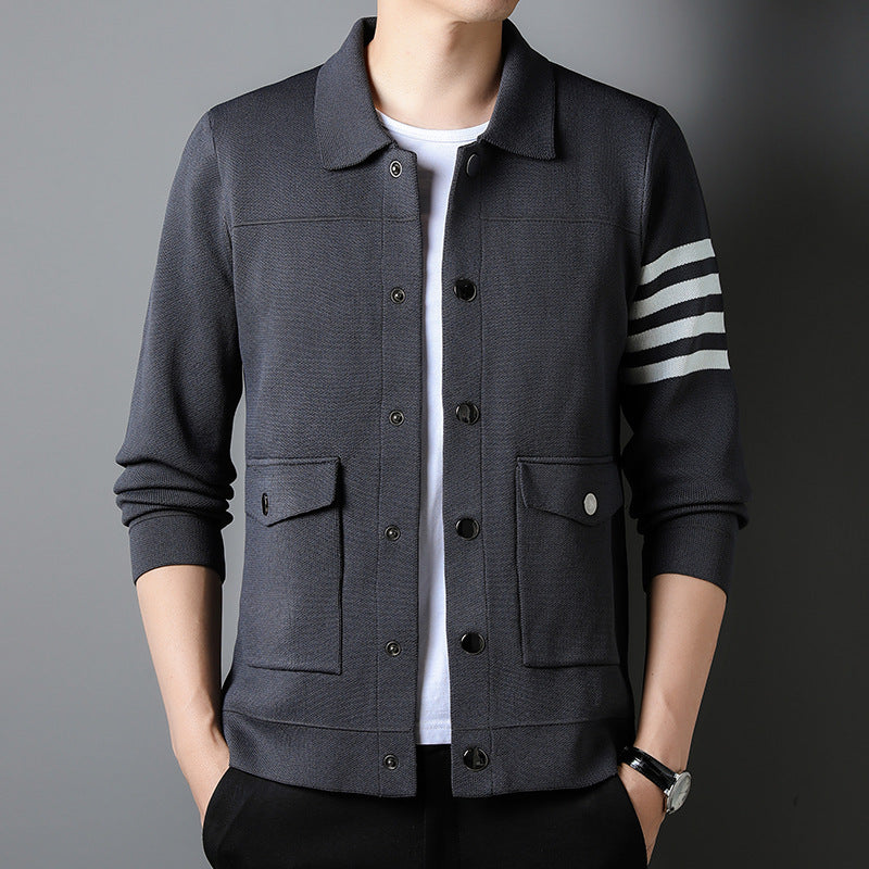 Chic Men's Knit Jacket