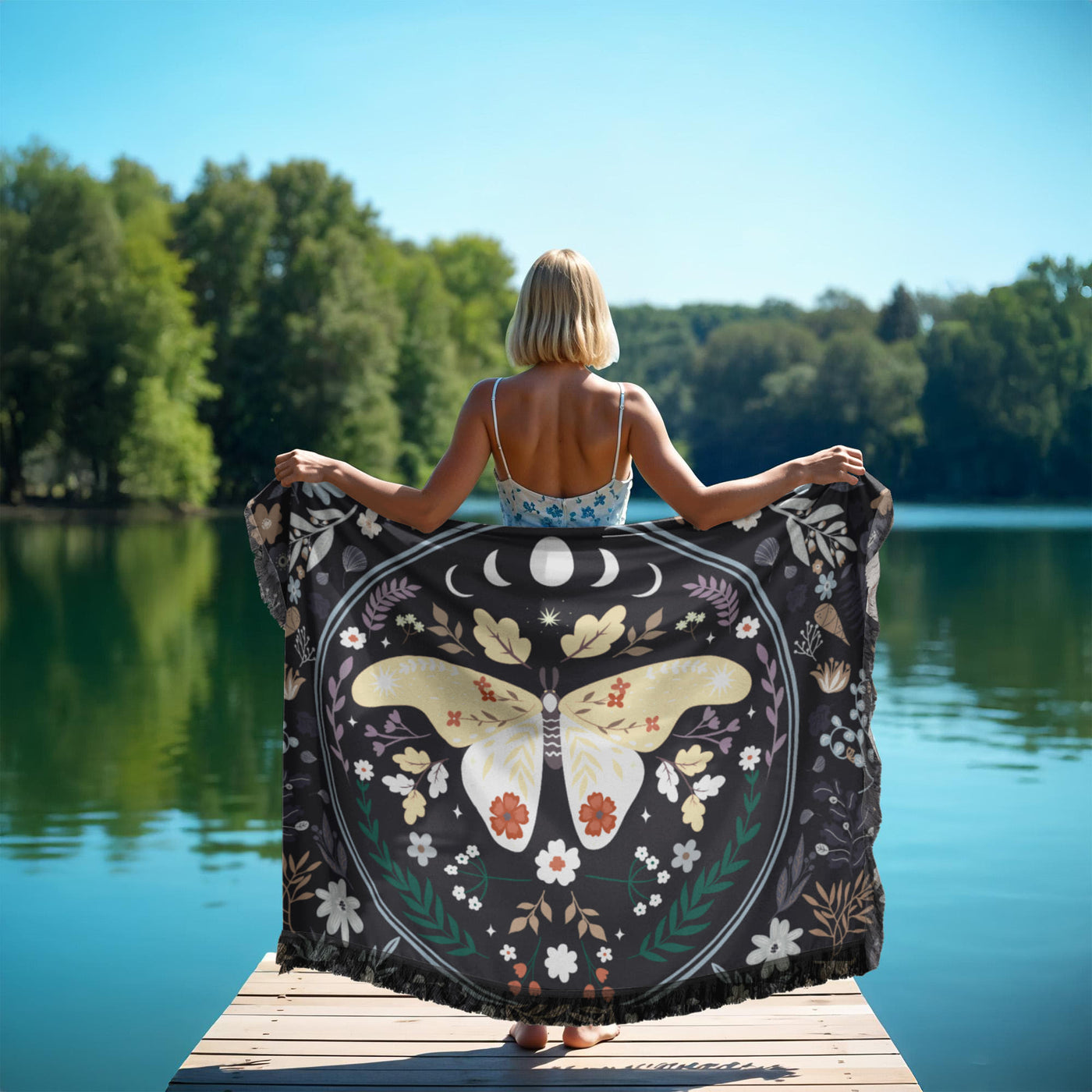 Butterfly Woven Blanket