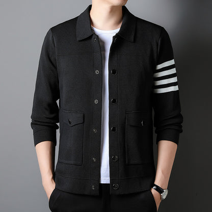 Chic Men's Knit Jacket