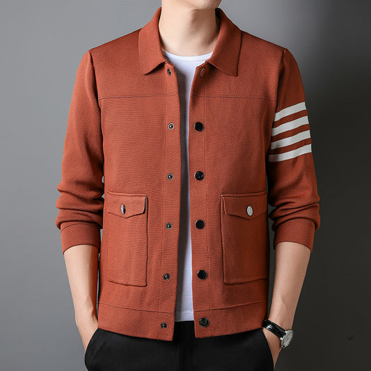 Chic Men's Knit Jacket